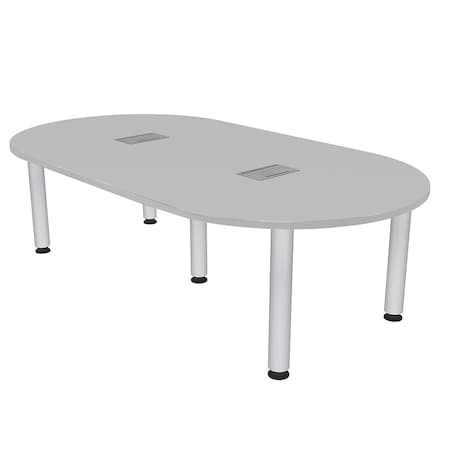 Skutchi Designs 45.25 in W, 84 in L, 29 in H, Engineered Wood Top, Grey H-RAC-4684-PT-01-EL
